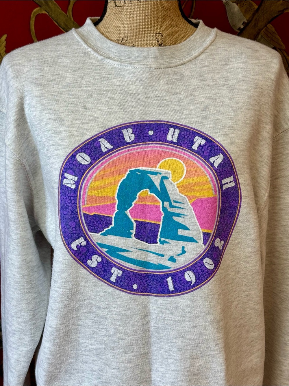 MOAB Utah Crewneck Sweatshirt | #W56 - Picture 4 of 15